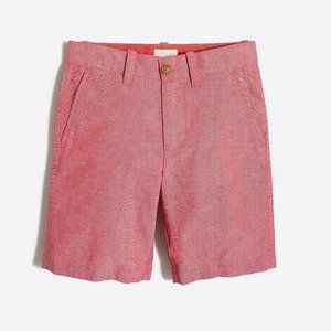 NWT J.Crew Boys' Gramercy Short in Red Chambray